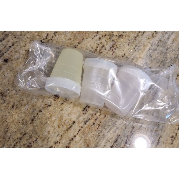 3 Tupperware Containers Midget Mini Yellow Sheer with Lids 101-17 21 25 Vintage - Picture 9 of 9